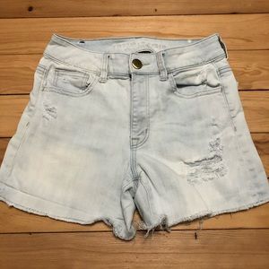 American Eagle High Rise Super Stretch Jean Shorts